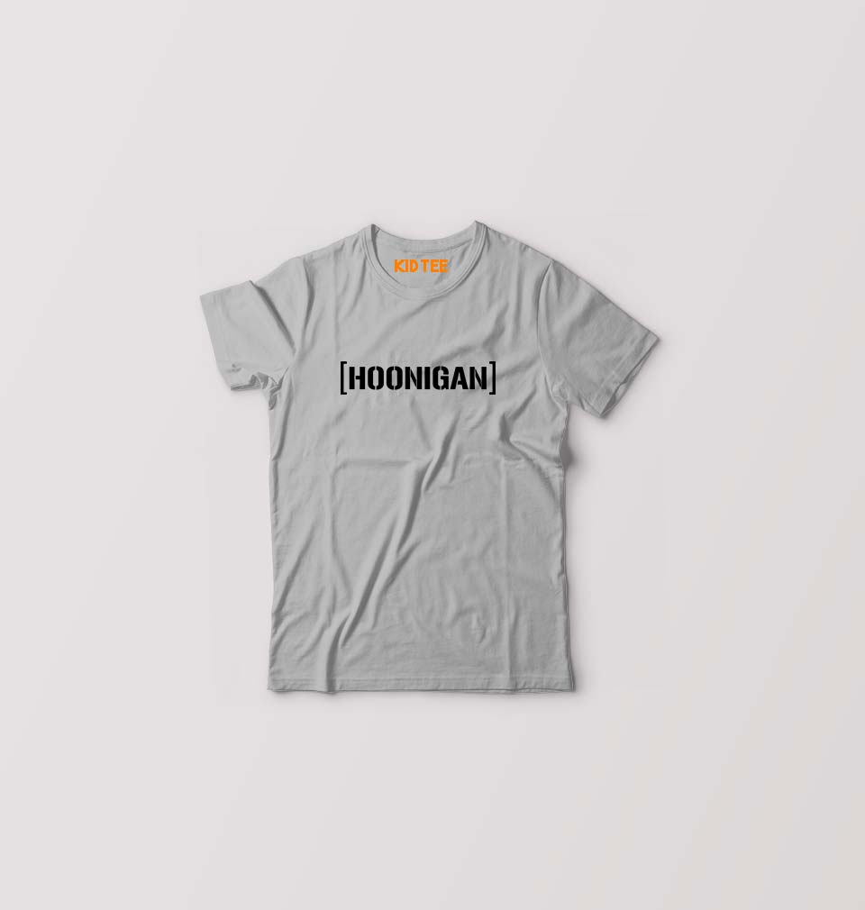hoonigan Kids T-Shirt for Boy/Girl-Grey-Ektarfa.online