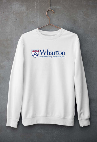 Wharton Unisex Sweatshirt for Men/Women-White-Ektarfa.online