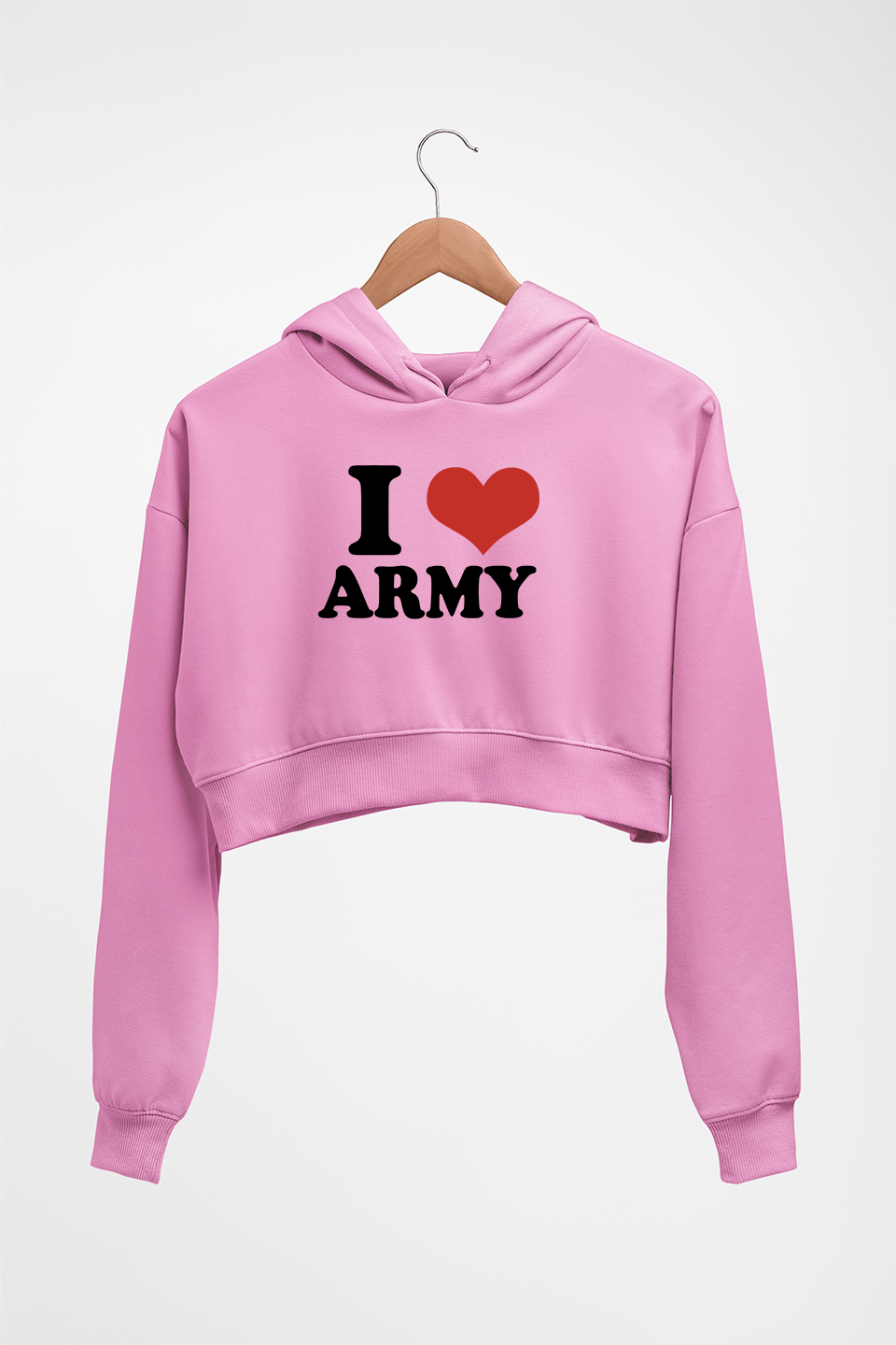 I LOVE ARMY HOODIE FOR WOMEN