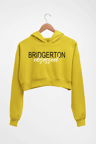 bridgerton obsessed Crop HOODIE FOR WOMEN-Mustard Yellow-Ektarfa.online