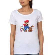 Load image into Gallery viewer, Mario T-Shirt for Women-White-Ektarfa.online

