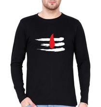 Load image into Gallery viewer, Shiva Tilak Full Sleeves T-Shirt for Men-Black-Ektarfa.online
