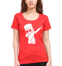 Load image into Gallery viewer, Dab Marshmello T-Shirt for Women-Red-Ektarfa.online
