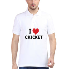 Load image into Gallery viewer, Love Cricket Polo T-Shirt for Men-White-Ektarfa.online
