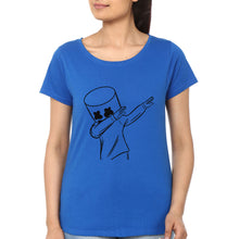 Load image into Gallery viewer, Dab Marshmello T-Shirt for Women-Royal Blue-Ektarfa.online
