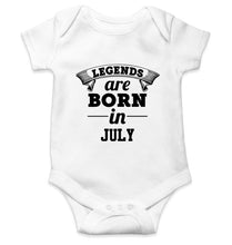 Load image into Gallery viewer, Legends are Born in July Kids Romper For Baby Boy/Girl-0-5 Months(18 Inches)-White-Ektarfa.online
