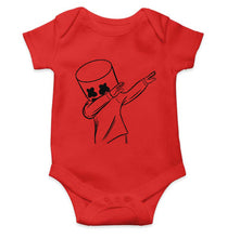 Load image into Gallery viewer, Dab Marshmello Kids Romper For Baby Boy/Girl-0-5 Months(18 Inches)-Red-Ektarfa.online
