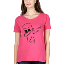 Load image into Gallery viewer, Dab Marshmello T-Shirt for Women-Pink-Ektarfa.online
