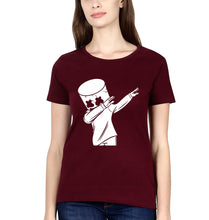 Load image into Gallery viewer, Dab Marshmello T-Shirt for Women-Maroon-Ektarfa.online
