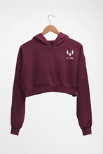 Load image into Gallery viewer, Messi New Logo Crop HOODIE FOR WOMEN-Maroon-Ektarfa.online
