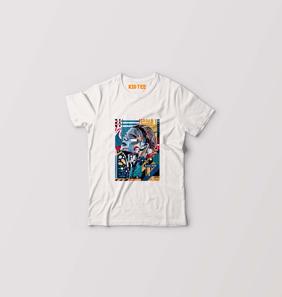 Erling Haaland T-Shirt for Boy/Girl-White-Ektarfa.online