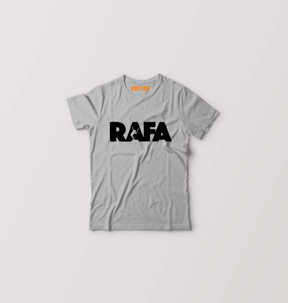 Rafael Nadal (RAFA) Kids T-Shirt for Boy/Girl-Grey-Ektarfa.online