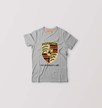 Load image into Gallery viewer, Porsche Logo Kids T-Shirt for Boy/Girl-Grey-Ektarfa.online
