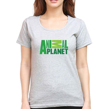 Load image into Gallery viewer, Animal Planet T-Shirt for Women-Grey Melange-Ektarfa.online
