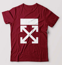 Load image into Gallery viewer, Off-white T-Shirt for Men-Maroon-Ektarfa.online
