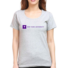 Load image into Gallery viewer, New York University T-Shirt for Women-Grey Melange-Ektarfa.online
