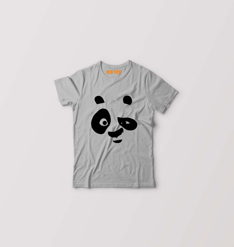 Panda Kids T-Shirt for Boy/Girl-Grey-Ektarfa.online