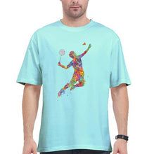 Load image into Gallery viewer, Badminton Oversized T-Shirt for Men-Mint-Ektarfa.online

