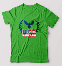 Load image into Gallery viewer, USA America T-Shirt for Men-flag green-Ektarfa.online
