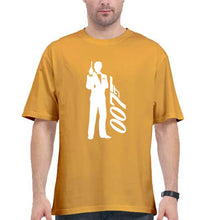Load image into Gallery viewer, James Bond (007) Oversized T-Shirt for Men-Golden Yellow-Ektarfa.online
