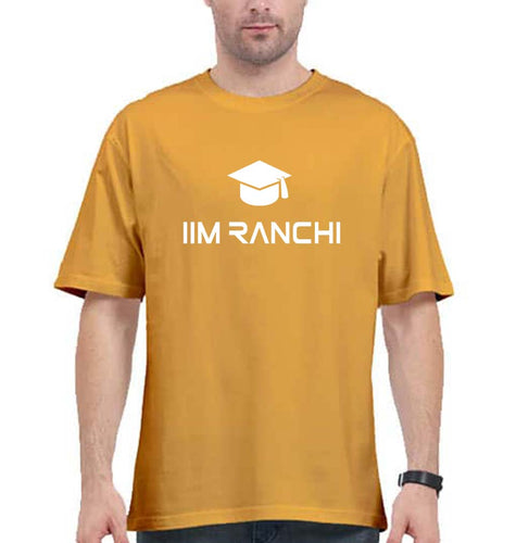 IIM Ranchi Oversized T-Shirt for Men-Golden Yellow-Ektarfa.online