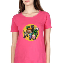 Load image into Gallery viewer, Minecraft T-Shirt for Women-Pink-Ektarfa.online
