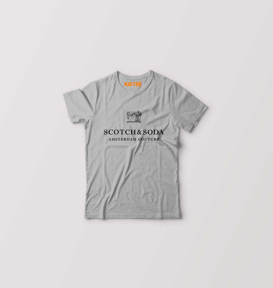 Scotch & Soda Kids T-Shirt for Boy/Girl-Grey-Ektarfa.online