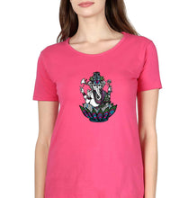 Load image into Gallery viewer, Psychedelic Ganesha T-Shirt for Women-Pink-Ektarfa.online
