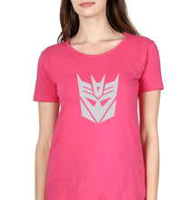 Load image into Gallery viewer, Decepticon Transformers T-Shirt for Women-Pink-Ektarfa.online
