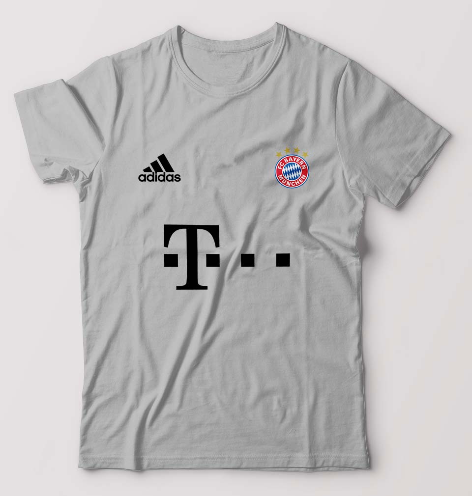 FC Bayern Munich 2021-22 T-Shirt for Men-Grey Melange-Ektarfa.online