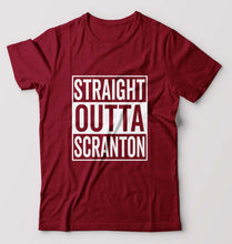 Load image into Gallery viewer, Straight Outta Scranton T-Shirt for Men-Maroon-Ektarfa.online

