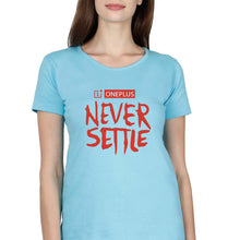Load image into Gallery viewer, OnePlus T-Shirt for Women-Light Blue-Ektarfa.online
