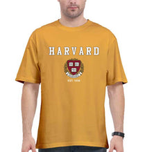 Load image into Gallery viewer, Harvard Oversized T-Shirt for Men-Golden Yellow-Ektarfa.online
