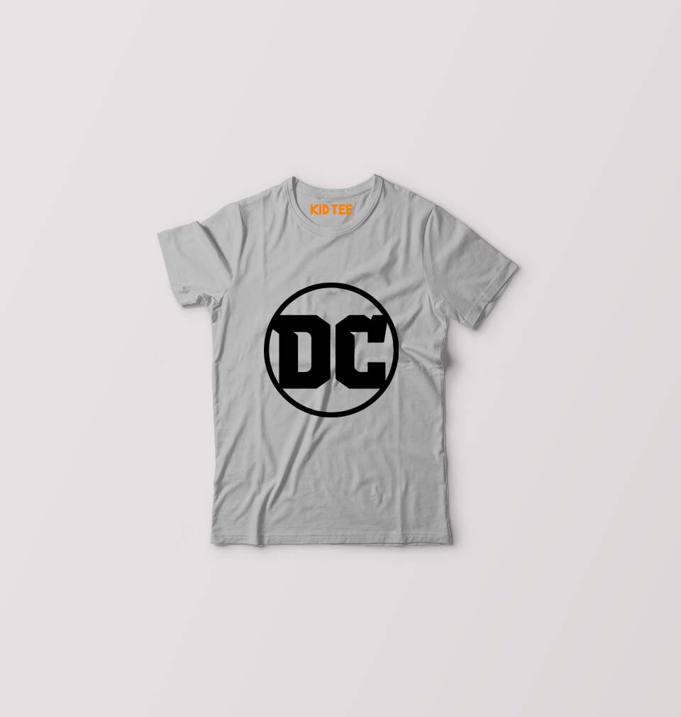 DC Kids T-Shirt for Boy/Girl-Grey-Ektarfa.online