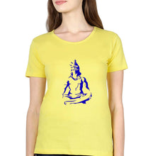 Load image into Gallery viewer, Mahakal Mahadev Bholenath Shiva Shivji T-Shirt for Women-Yellow-Ektarfa.online
