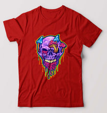 Load image into Gallery viewer, Trippy Psychedelic Skull T-Shirt for Men-Red-Ektarfa.online
