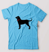 Load image into Gallery viewer, Black Dog T-Shirt for Men-Light Blue-Ektarfa.online
