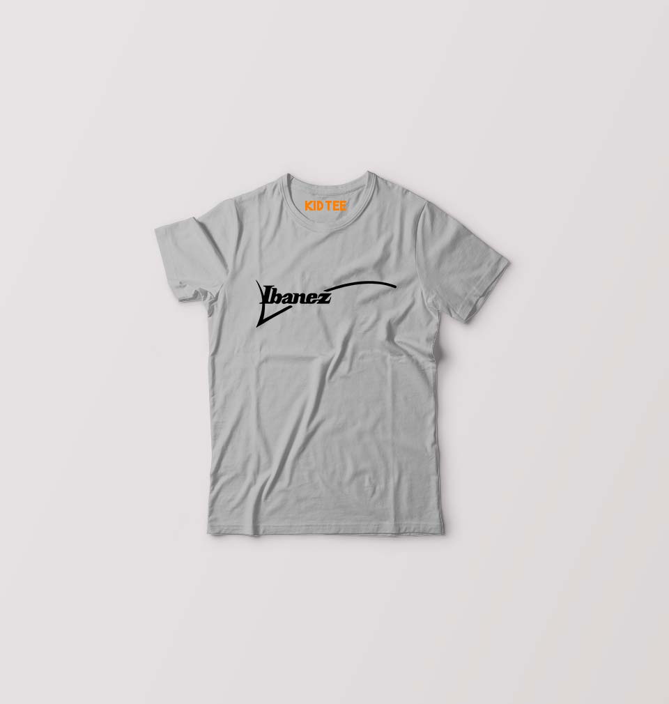 Ibanez Guitar Kids T-Shirt for Boy/Girl-Grey-Ektarfa.online