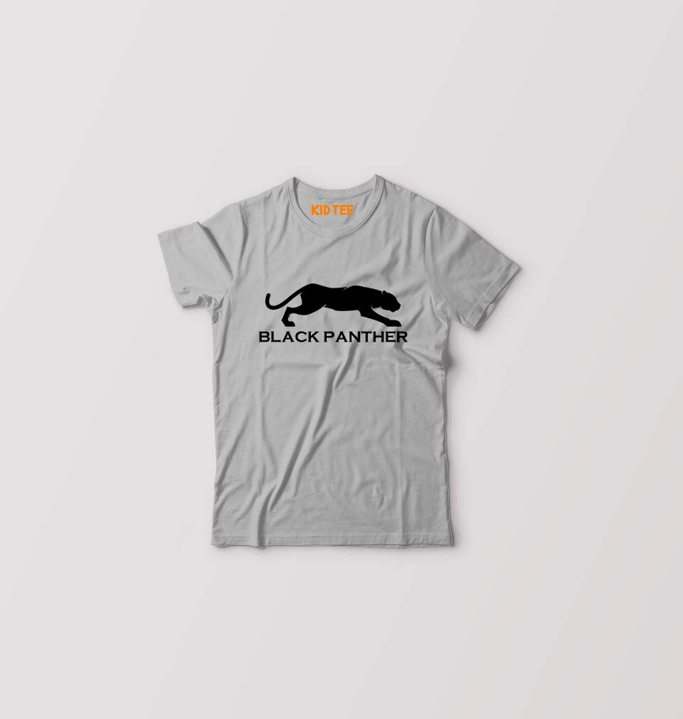 Black Panther Kids T-Shirt for Boy/Girl-Grey-Ektarfa.online
