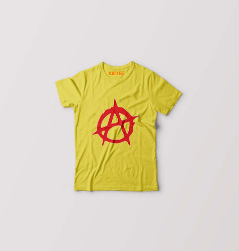 Anarchy Kids T-Shirt for Boy/Girl-Yellow-Ektarfa.online