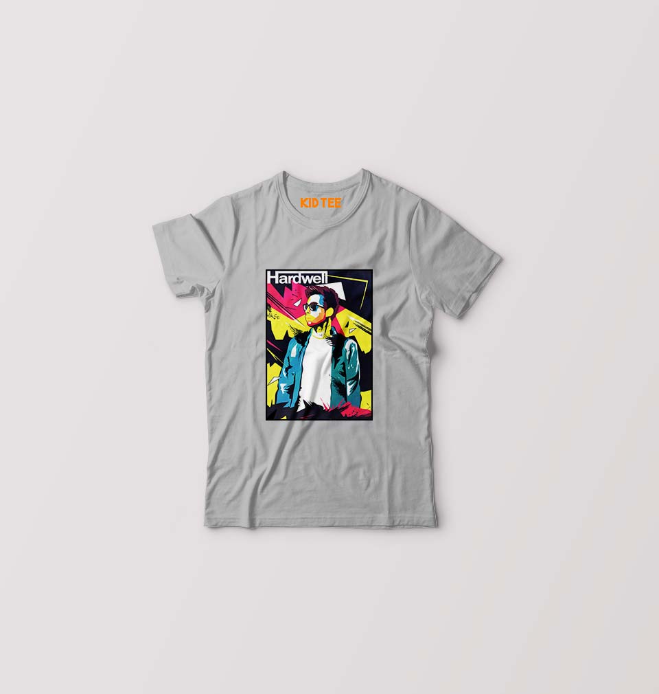 Hardwell abstract Kids T-Shirt for Boy/Girl-Grey-Ektarfa.online