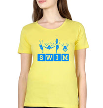 Load image into Gallery viewer, Swim T-Shirt for Women-Yellow-Ektarfa.online
