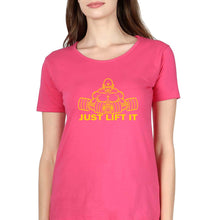Load image into Gallery viewer, Gym Lift T-Shirt for Women-Pink-Ektarfa.online
