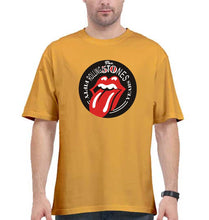 Load image into Gallery viewer, Rolling Stones Oversized T-Shirt for Men-Golden Yellow-Ektarfa.online
