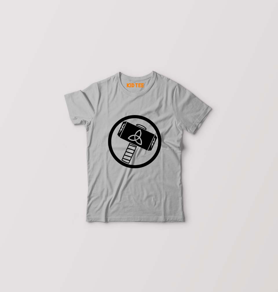 Thor Superhero Kids T-Shirt for Boy/Girl-Grey-Ektarfa.online