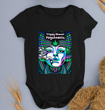 Load image into Gallery viewer, Trippy Stoner Psychedelic Kids Romper For Baby Boy/Girl-Black-Ektarfa.online
