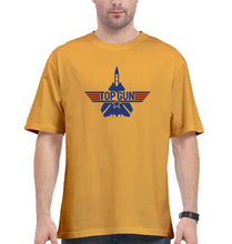Load image into Gallery viewer, Top Gun Oversized T-Shirt for Men-Golden Yellow-Ektarfa.online
