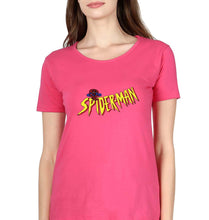 Load image into Gallery viewer, Spiderman Superhero T-Shirt for Women-Pink-Ektarfa.online
