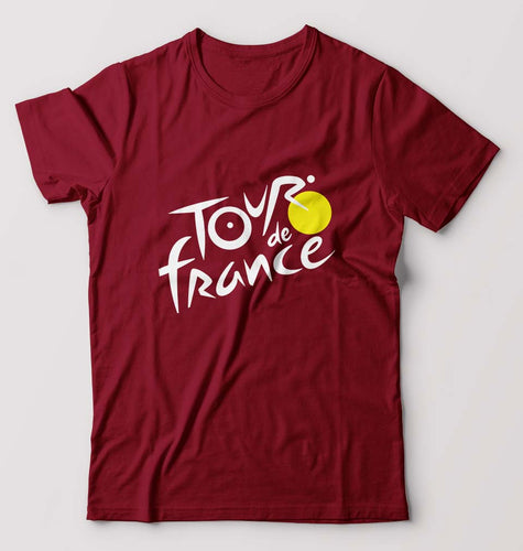 Tour de France T-Shirt for Men-Maroon-Ektarfa.online