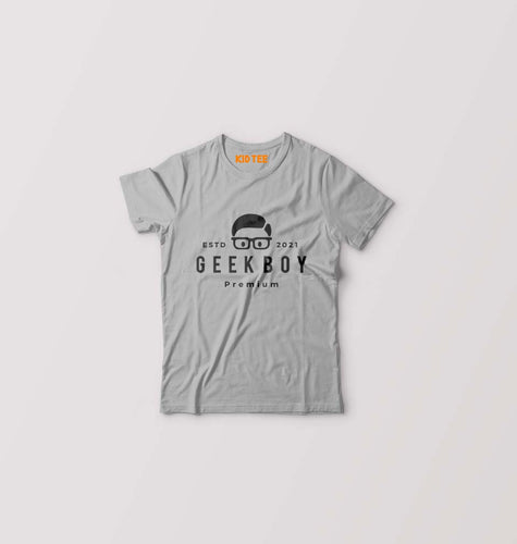 Geek Kids T-Shirt for Boy/Girl-Grey-Ektarfa.online